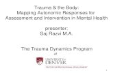 Trauma & the Body: Mapping Autonomic Responses for ......insight and self awareness, step work, life coaching, cognitive therapy Episodic Memory: Accessed via sensation, emotion (autonomic