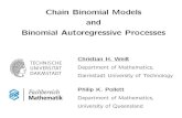 New Chain Binomial Models and Binomial Autoregressive Processes · 2017. 10. 5. · Chain Binomial Models: Data Example Ragwort population data of Van der Meijden & van der Veen-van