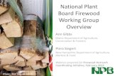 National Plant Board Firewood Working Group Overvie...Lora Katz, Steve Shearer, and Paula Henstridge, APHIS PPQ. Regulatory: • Helmuth Rogg, Oregon • Steve Hildebrandt, Florida.
