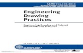 Engineering Drawing PracticesASME Y14.24, ASME Y14.34, ASME Y14.35, and ASME Y14.41 as a composite set. This Standard isa revision of ASMEY14.100-2004, Engineering Drawing Practices.The