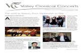 Bringing the World of Chamber Music to the Pioneer Valley ... · published works by Beethoven (Quartet in F Major, Op. 135), Heitor Villa-Lobos (Quartet No. 17), and Benjamin Britten