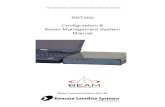 New RST200 Configuration & Beam Management System Manual · 2020. 8. 22. · 1. The Supervisor Menu should be restricted to authorised personnel to avoid inadvertent changing of setting