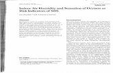 Indoor Air Humidity and Sensation of Dryness as Risk ... · Jan Sundell1 ' 2 and Thomas Lindvall1 Abstract Questionnaire reports on symptoms and sensations from 4943 office workers,
