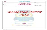 VALIDATION MASTER PLAN · 5.3 Purified water plant & RO water plant 8 5.4 Pure Steam Generation and Distribution 9 ... 8.2 Installation Qualification (IQ) 14 8.3 Operational Qualification