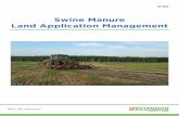 Swine Manure Land Application Management · swine producers with a field-specific nutrient management system for agricultural utilization of manure nutrients and a recordkeeping form
