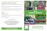 Cleveland Cultural Garden Federation€¦ · Cleveland Cultural Garden Federation Peace Through Mutual Understanding 2018 ANNUAL REPORT Moving into the future, with you The Cleveland
