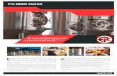 FIC BEER TANKS · FIC BEER TANKS E ntirely in stainless steel, insulated with high density PU injected foam, with the highest quality level of surface smothness and the lowest roughness