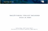 New NGĀTIWAI TRUST BOARD HUI-A-IWI · 2019. 4. 1. · Iwi o Ngātiwai for our entire rohe, which was discussed at the hui-a-iwi held at Otetao Marae on 4 March 2017. • The Board