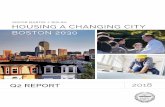 Q2 REPORT 2018 - Boston€¦ · The Clarion, and 24 units at Hope House II. Low Income Pipeline The City currently has a pipeline of almost 1,000 new non-elderly low-income units.
