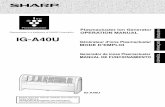 IG-A40U Operation Manualfiles.sharpusa.com/.../Manuals/pur_man_IGA40UW.pdf · 2020. 1. 17. · 335 Britannia Road East Mississauga, Ontario L4Z 1W9 Canada TEL: (905) ... installation