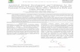 Analytical Method Development and Validation for the ... · Emtricitabine is a nucleoside reverse transcriptase inhibitor (NRTI) for the treatment of HIVinfection in adults. Emtricitabine