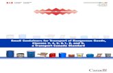 Small Containers for Transport of Dangerous Goods, Classes ......Small Containers for Transport of Dangerous Goods, Classes 3, 4, 5, 6.1, 8, and 9, a Transport Canada Standard (Petits