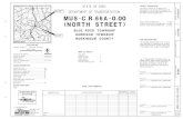 PROJECT EARTH DISTURBED AREA: 1.0 ACRES (NORTH STREET) · estimated contractor earth disturbed area: the standard specifications of the state of ohio, department of transportation,