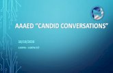 AAAED “CANDID CONVERSATIONS”€¦ · its employees”any form of race or sex stereotyping or any form of race or sex “scapegoating. ... •July 10, 2020: Nova Southeastern University