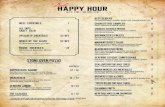 DailyHAPPY HOUR - TAPS Fish House · HOUSE COCKTAILS 10 Old Fashioned, Manhattan, Martinis **Happy Hour prices only valid with purchase of a beverage. Prices subject to change without