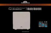 Manual Predator Serie S · Air Conditioner S40/S40H S50/S50H. Para garantizar un uso correcto, lea atentamente ... manera el compresor se asienta correctamente. • Antes de limpiar