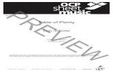 sheet OCP musiccdn.ocp.org/shared/pdf/preview/9846z.pdfsheetOCP music 5536 NE Hassalo | Portland, OR 97213 | 1-800-548-8749 | ocp.org Table of Plenty 98169 Three Part, Descant Keyboard,