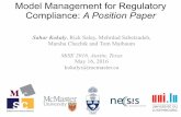 Model Management for Regulatory Compliance: A Position …kokalys/files/MiSE16slides.pdfWhy Adapt? • Challenges introduced when applying MM for compliance: 1. Amount of natural language