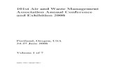 101st Air and Waste Management Association Annual ...toc.proceedings.com/04808webtoc.pdf24-27 June 2008 ISBN: 978-1-60560-788-7 101st Air and Waste Management Association Annual Conference