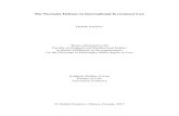 The Necessity Defense in International Investment Law · 2017. 3. 1. · The Necessity Defense in International Investment Law Otabek Ismailov Thesis submitted to the Faculty of Graduate