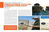 2016 CALIFORNIA STATE Precision Pistol Championship ......Shooting Center in Sloughhouse, CA, June 4th and 5th. Competi-tors elected to shoot the Precision Pistol match on either of