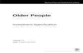 Older People Investment Specification · Support – Case Management (T314) Support – Community Support (T317) Support – Information, advice and referral (T325) S Older People