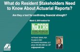 What do Resident Stakeholders Need to Know About Actuarial ......Mar 05, 2019  · PRIMER ON CCRC ACTUARIAL STUDIES – 12. 1. Do the Board and management believe that contractual