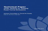 TP06: Options for Treating Road Tunnel Emissions...TP04 - International Practice for Tunnel Ventilation Design, NSW Government, Advisory Committee on Tunnel Air Quality. 2 Dr Ian Longley
