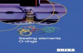 Sealing elements O-ringso-ring.info/en/brochures/eriks - sealing elements.pdf · ERIKS O-rings are of top quality. They are produced in accordance with ISO-norms and controlled with
