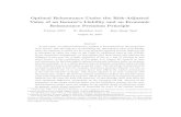 Optimal Reinsurance Under the Risk-Adjusted Value of an ... · mal reinsurance model, some new insights on the optimal design of reinsurance could be gleaned, which would otherwise