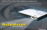 Projectors, Projector Reviews, LCD Projectors, Home ... · 2 Internal Speakers, each with 3 watts output 6.4 lbs (2.9 kgs) 10.9 x 8.9 x 3.3 inches (277 x 225 x 85 mm) Remote Control