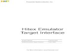 Hitex Emulator Target Interface - NXP Semiconductors...Ł Motorola HC12 hitex DEVELOPMENT TOOLS in-circuit emulator: DProbeHC12-A, DPRobeHC12-B, and DProbeHC12-DG. Watchpoints are