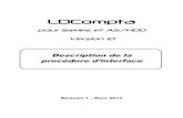Description de la - ldcomptav10.fr · 1 - DESCRIPTION DU PROCESSUS 1.1 - Les fonctionnalités La procédure d'interface en entrée du progiciel comptable comporte les fonctionnalités