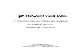 OPERATOR AND MAINTENANCE MANUAL DC POWER SUPPLY …mcdonald/e166/p_series.pdf · OPERATOR AND MAINTENANCE MANUAL DC POWER SUPPLY SERIES P60, P80, & D3 120 Knowles Drive Los Gatos,