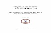 Virginia Licensure Renewal Manual · Web viewDec 01, 2019  · 0. The denial of a license is an adverse licensure action that is reported to division superintendents in Virginia and
