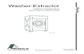 Washer-Extractor Parts Manual€¦ · Parts Washer-Extractor Cabinet Freestanding Refer to Page 3 for Model Numbers ... 204/00114/00 Nut, B12419501 Small Caliber and B12419401 Large