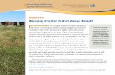 Drought Tip: Managing Irrigated Pasture during Drought · western states, it still makes up nearly 7% of irrigated land in the state ... 2011. Trial was sown in October 2010 with