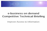 e-business on demand Competitive Technical Briefing · Costs less than Oracle or SQL Server?Runs on more platforms than SQL Server?Better performance than Oracle or SQL Server. CTS6-10