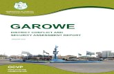 GAROWE DISTRICT CONFLICT AND SECURITY ASSESSMENTocvp.org/docs/2015/GAROWE DCSA Print Ready 5_5_15.pdf · DCSA District Conflict and Security Assessment DDF District Development Framework