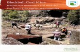 Blackball Coal Mine - doc.govt.nz · points, relative to the mine remains are these: History In terms of economic history the Blackball Coal Mine in its day was one of the major West