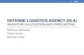 INVENTORY ALLOCATION AND FORECASTING€¦ · INVENTORY ALLOCATION AND FORECASTING Matthew Mahoney Derek Eichin Brittney Cates 1 . of 20 Agenda •Background •Objective •Data Exploration