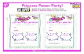 Princess Power Party! - Barbieassets.barbie.com/games-bin/PrincessPower/PrincessPower_Parent_… · attel nc. All Rights Reserved. Princess Power Party! Bringing your child’s friends