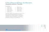 FSx RecordPlay Software Application Note - Rohde & Schwarz · FSx_RecordPlay is a program for capturing the stream waveform data in frequency and time domain from the Rohde & Schwarz