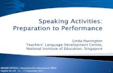 SEAMEO RETRAC: International Conference on TESOL English for … PPT/Linda Hanningt… · Tick correct box Report back ... Mingle too much/noisy? Work in groups of 6 Link to writing?
