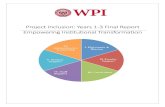 Project Inclusion : Years 1-3 Final Report Empowering .... WPI...2020/10/19  · Project Inclusion : Years 1-3 Final Report Empowering Institutional Transformation