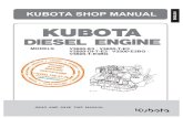 KUBOTA SHOP MANUAL - Mototech · KUBOTA SHOP MANUAL. TO THE READER This Workshop Manual has been prepared to provide servicing personnel with information on the mechanism, service