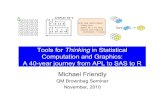 Tools for Thinking in Statistical Computation · Tools for Thinking in Statistical Computation and Graphics: A 40-year journey from APL to SAS to R Michael Friendly QM Brownbag Seminar.