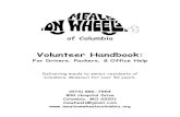 Volunteer Handbook 15 · of Columbia Volunteer Handbook: For Drivers, Packers, & Office Help Delivering meals to senior residents of Columbia, Missouri for over 40 years. (573) 886-7554
