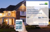 Easy Home Automation from Anywhere - Leviton...from Anywhere Embrace today’s lifestyle with the Decora Smart ™ family of dimmers, switches, outlets and plug-in devices and enjoy