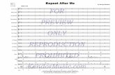 Repeat After Me - Kendor Music, Inc. · 2009. 9. 19. · bb bb bb bb bb bb bb bb 1st Eb Alto Sax 2nd Eb Alto Sax 1st Bb Tenor Sax 2nd Bb Tenor Sax Eb Baritone Sax 1st Bb Trumpet 2nd